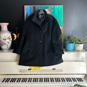 Horst Men’s Winter Jacket Pea Coat 50R Cashmere Wool Blend